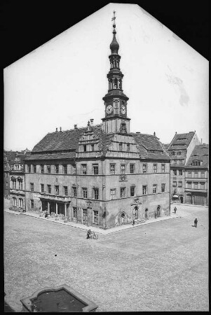 Pirna. Markt mit Rathaus