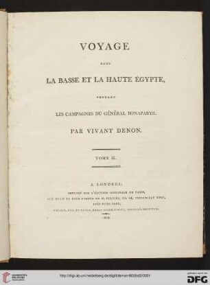 Band 2: Voyage dans la basse et la haute Égypte, pendant les campagnes du général Bonaparte