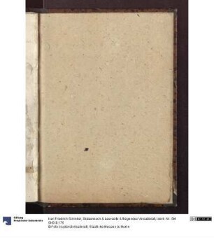Skizzenbuch & Leerseite & fliegendes Vorsatzblatt