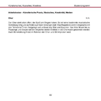 Arbeitskreise - Künstlerische Praxis, Musisches, Kreativität, Medien