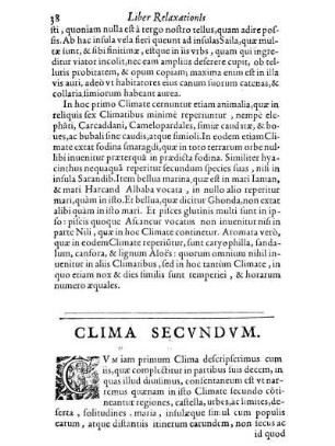 Clima Secvndvm.