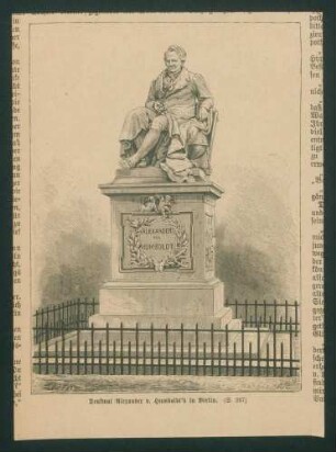 Denkmal Alexander v. Humboldt's in Berlin