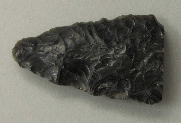 Arrowhead made from obsidian