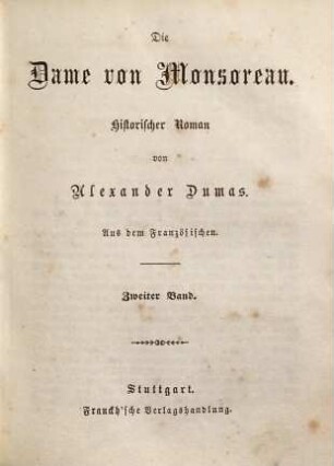 Die Dame von Monsoreau, 2.
