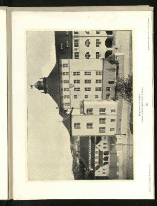 Bürgerschule II in Stuttgart. Außenansicht.