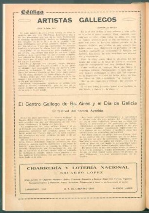 Artistas gallegos : José Peña Gil [y] Domingo Maza
