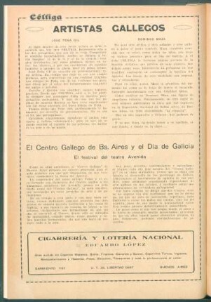Artistas gallegos : José Peña Gil [y] Domingo Maza