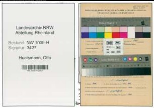 Entnazifizierung Otto Huelsmann , geb. 13.08.1908 (Angestellter)