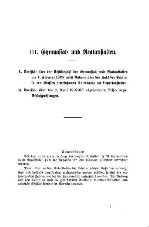 Gymnasial- und Realanstalten