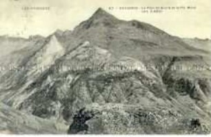 Ansicht der Pyrenäen, Gebirgsmassiv mit Berggipfel Pic Méné