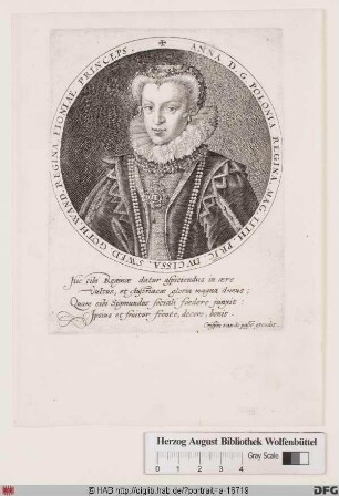 Bildnis Anna, Königin von Polen, geb. Erzherzogin von Österreich