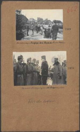 Der österr-ungar. Thronfolger beim Besuch der Front in Galizien