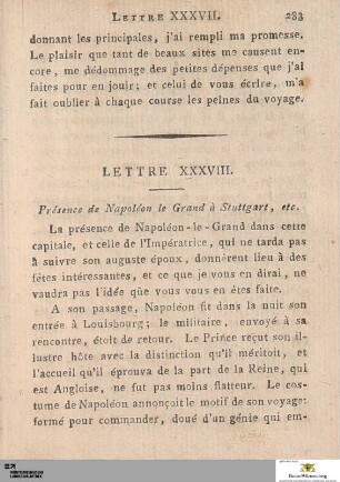 Lettre XXXVII