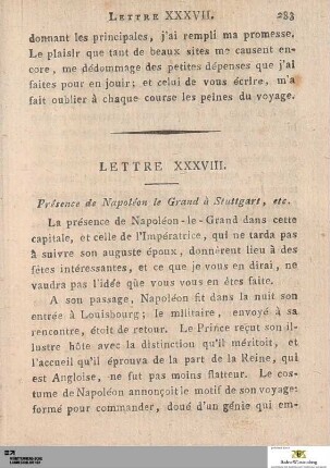Lettre XXXVII