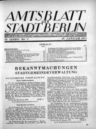 1933,5: Nr. 5, 29. Januar 1933