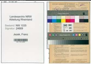 Entnazifizierung Franz Jezek , geb. 04.10.1910 (Steiger)