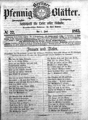 No. 22, Am 1.Juni 1863