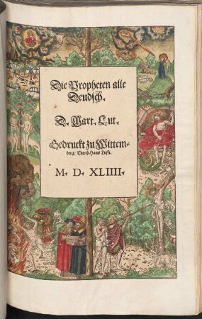 Biblia: das ist: Die gantze Heilige Schrifft: Deudsch, 2. Die Propheten alle Deudsch