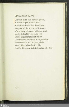 Einschränkung