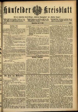 Ausgabe vom Donnerstag, den 11. Juli 1912.