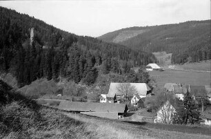 Bregtal mit Ruine Neu-Füstenberg bei Hammereisenbach