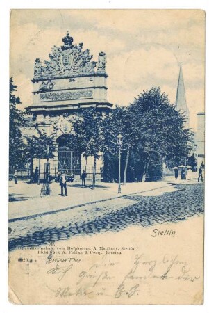 Stettin. Berliner Thor.