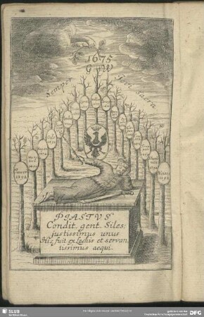 Piastus Condit. gent. Siles: justissimus unus Hic fuit ex Lechis et servantissimus aequi