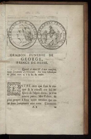 Oraison Funebre De George, Prince De Hesse.