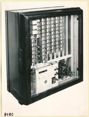 Bewag-Fernsteuerung Schrank Rückseite; Foto 1953