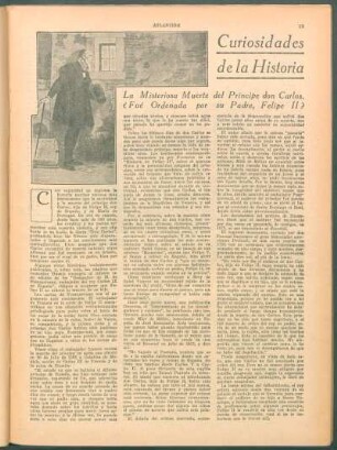 Curiosidades de la história : La misteriosa muerte del Príncipe don Carlos. - ¿Fué ordenada por su padre, Felipe II?
