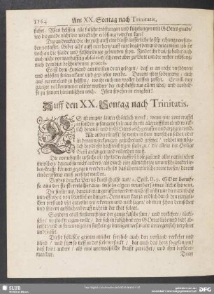 Auff den XX. Sontag nach Trinitatis
