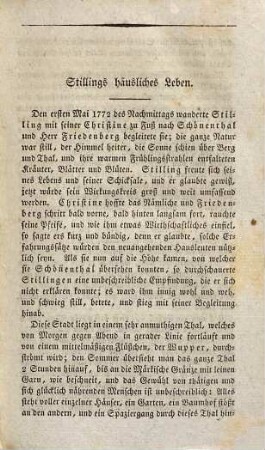Heinrich Stillings häusliches Leben : eine wahrhafte Geschichte