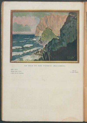 "La Cala de San Vicente (Mallorca)" - Óleo de G. López Naguil