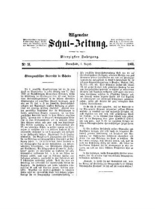 Stenographischer Unterricht in der Schule