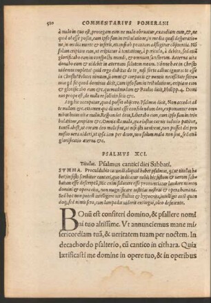 Psalmus XCI. - Psalmus C.
