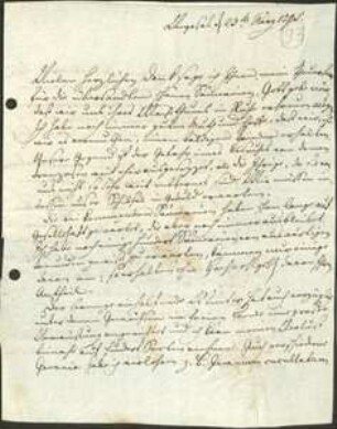 Brief von Albrecht Wilhelm Roth an Friedrich Julius Voigt