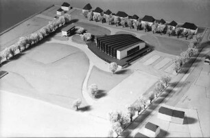 Freiburg: Modell; Erweiterungsbau zur Stadthalle