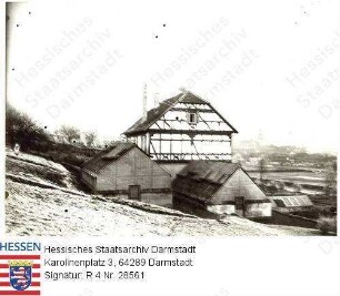 Lauterbach, Gärtnerei Heimrod bei Lauterbach für Schloss Eichhof / Seitenansicht