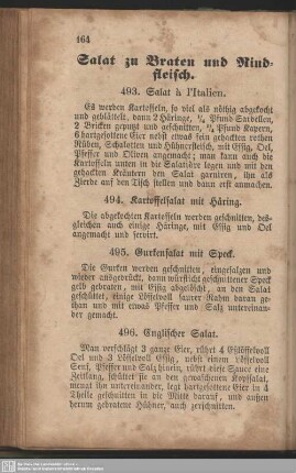 Salat zu Braten und Rindfleisch