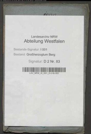 Der dem Zeller Menke, Kirchspiel Greffen, bewilligte Verkauf einiger Grundstücke, Rentei Warendorf