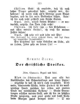 Neunte Scene. Der christliche Stoiker