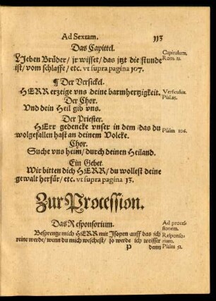 Zur Procession.