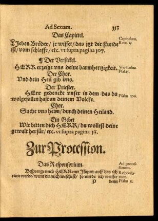 Zur Procession.