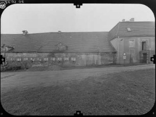Rammenau, Am Schloß 4. Schloß. Wirtschaftshof (Meierhof, 1721-1737). Hofansicht von Nordwest