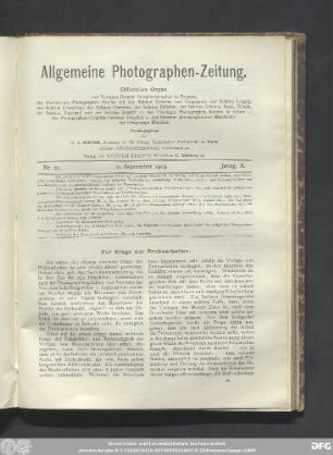 Nr. 24. 11. September 1903. Jahrg. X.