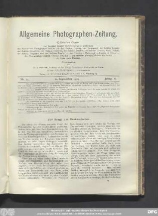 Nr. 24. 11. September 1903. Jahrg. X.