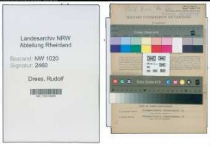 Entnazifizierung Rudolf Drees , geb. 11.11.1911 (Kaufmaennischer Angestellter)