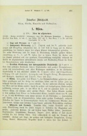 Fünfter Abschnitt. Asien, Afrika, Amerika und Australien