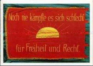 Fahne des Roten Frontkämpferbundes, Heidenau b. Dresden, 1926/27, Rückseite