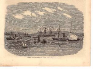 Arrival of Amercian Ships of War in Cork Harbour